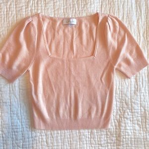 L’Academie cropped short sleeved sweater size M